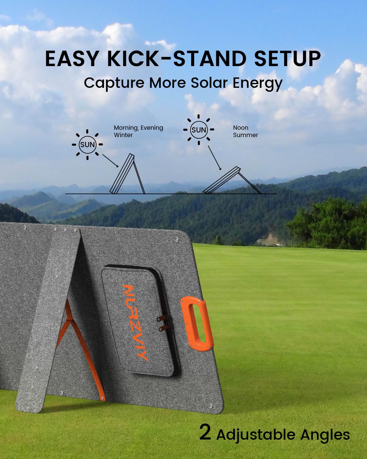 100W Portable Solar Panel with Waterproof Design - Foldable Solar Charger for Power Stations, RV, Camping & Off-Grid Living | Perfect for Outdoor Adventures, Emergency Power & Sustainable Energy Solutions