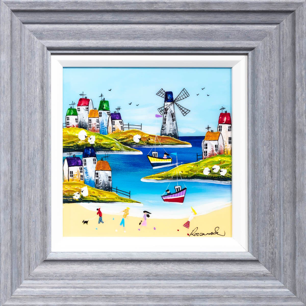 Original 'A Day of Sailing' Artwork - Premium Wall Decor for Living Room, Bedroom & Office - Perfect Nautical Theme Gift for Sailors & Beach Lovers
