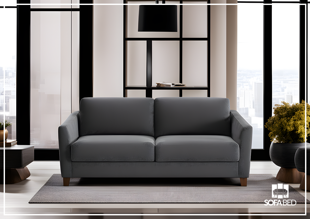 Custom Luonto Monika Fabric Sleeper Sofa - Handmade to Order | Convertible Couch Bed for Small Spaces & Guest Rooms | Perfect for Apartments, Dorms & Home Offices