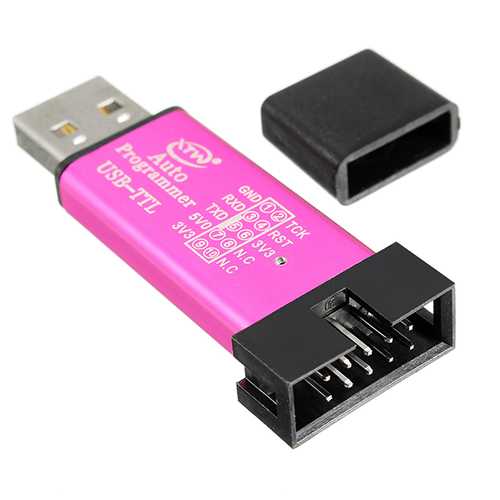 STC USB to TTL Serial Adapter CH340 Chip 5V/3.3V Automatic Programmer with 115200 Baud Rate & 500mA Self-Recovery Fuse - Perfect for Microcontroller Programming, Arduino Projects, and Embedded System Development