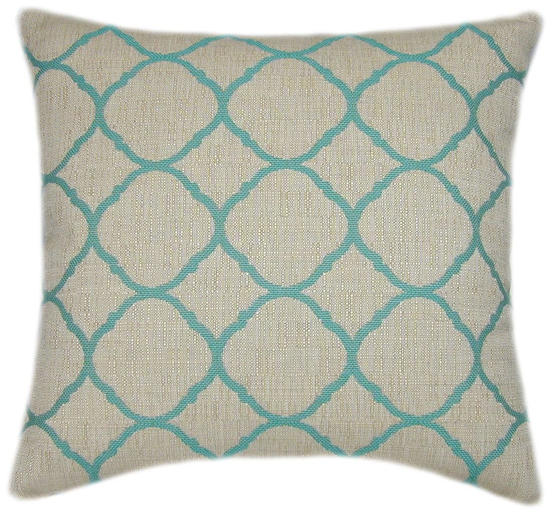 TPO Design Sunbrella® Accord Jade Indoor/Outdoor Patio Pillow 16x16 - Waterproof & UV Resistant Decorative Throw Pillow for Outdoor Furniture, Garden, Poolside & Patio Decor