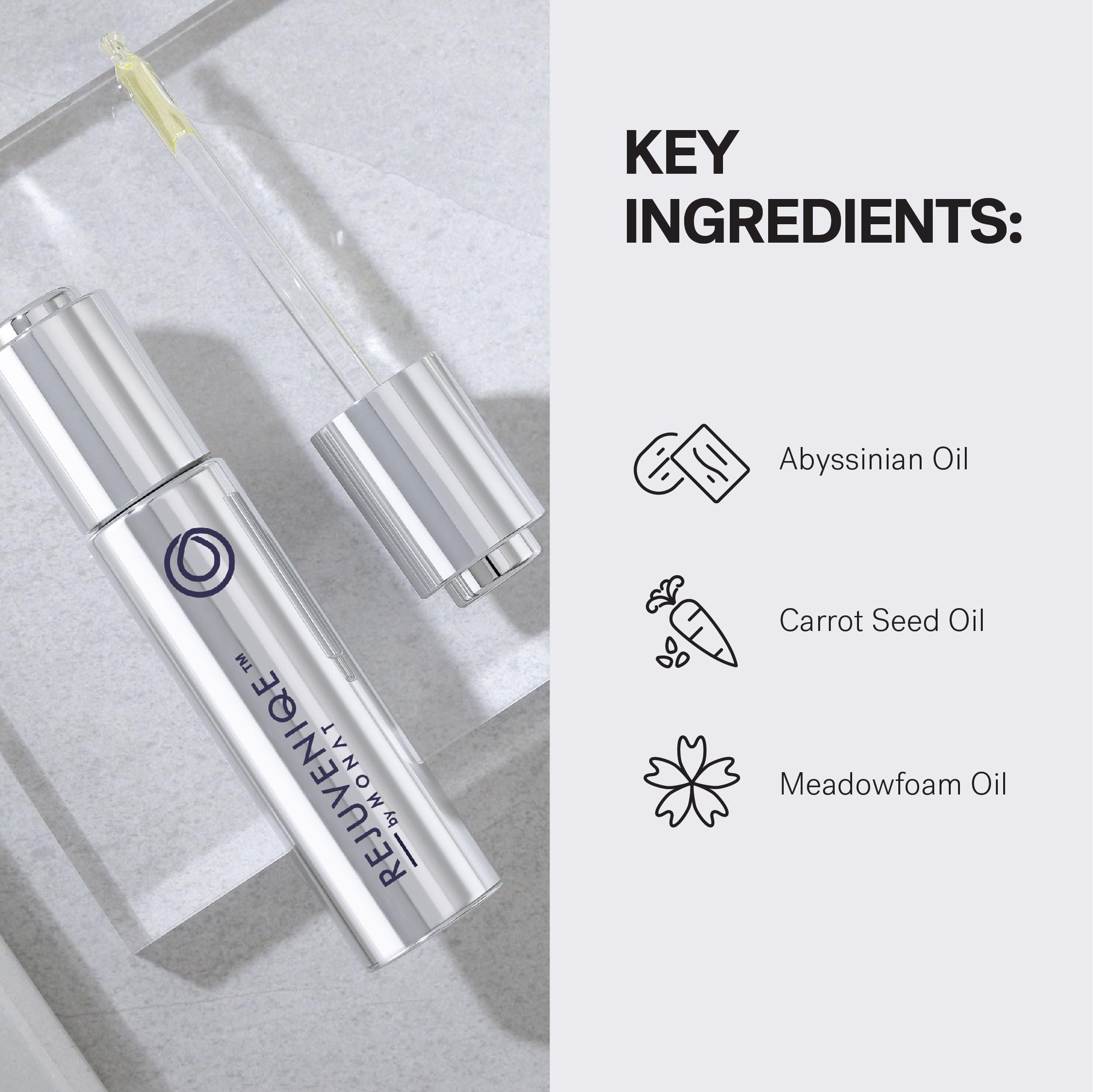 MONAT REJUVENIQE Oil – Multipurpose Hair & Skin Treatment with 13+ Natural Plant & Essential Oils – Hydrates, Strengthens, Reduces Frizz & Boosts Shine – 30ml (1.0 fl oz) – Perfect for Dry Hair, Split Ends & Skin Hydration – Great for Daily Use & Travel