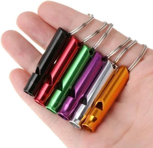 6 Pcs Metal Ultrasonic Dog Training Whistles - Stop Barking & Recall Training for Dogs - Professional Pet Trainer Whistles for Obedience & Behavior Control - Perfect for Outdoor, Hiking & Home Use