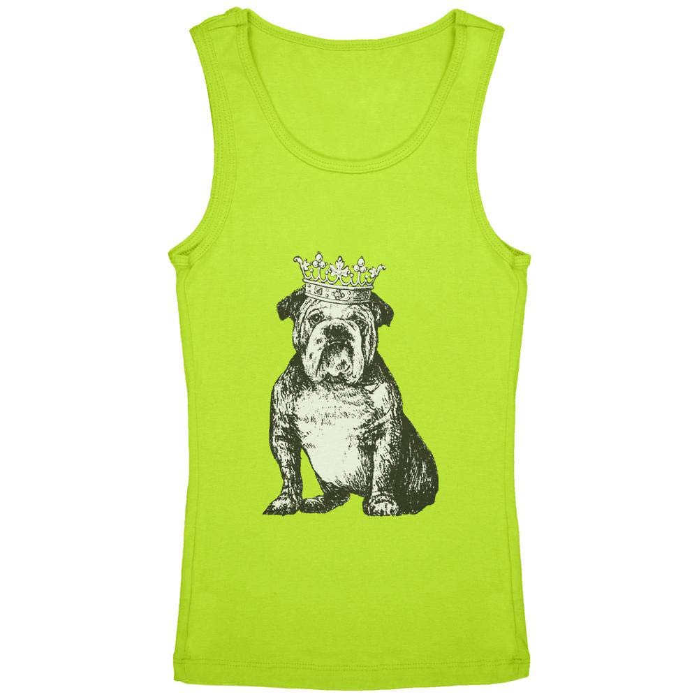 Old Glory Bulldog Youth Tank Top for Girls - Casual Summer Wear