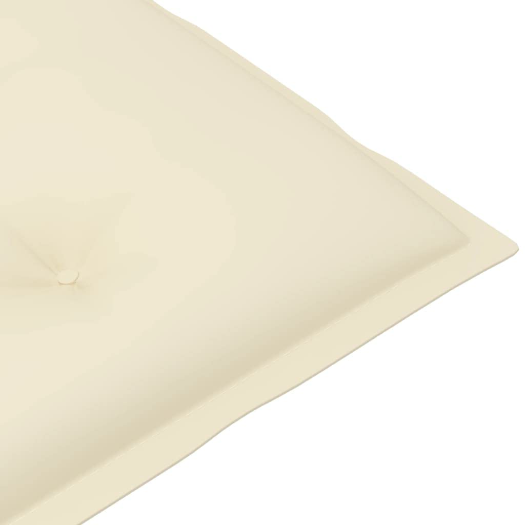 FAMIROSA 4-Piece Garden Chair Cushions Set - Cream Outdoor Patio Seat Cushions 47.2