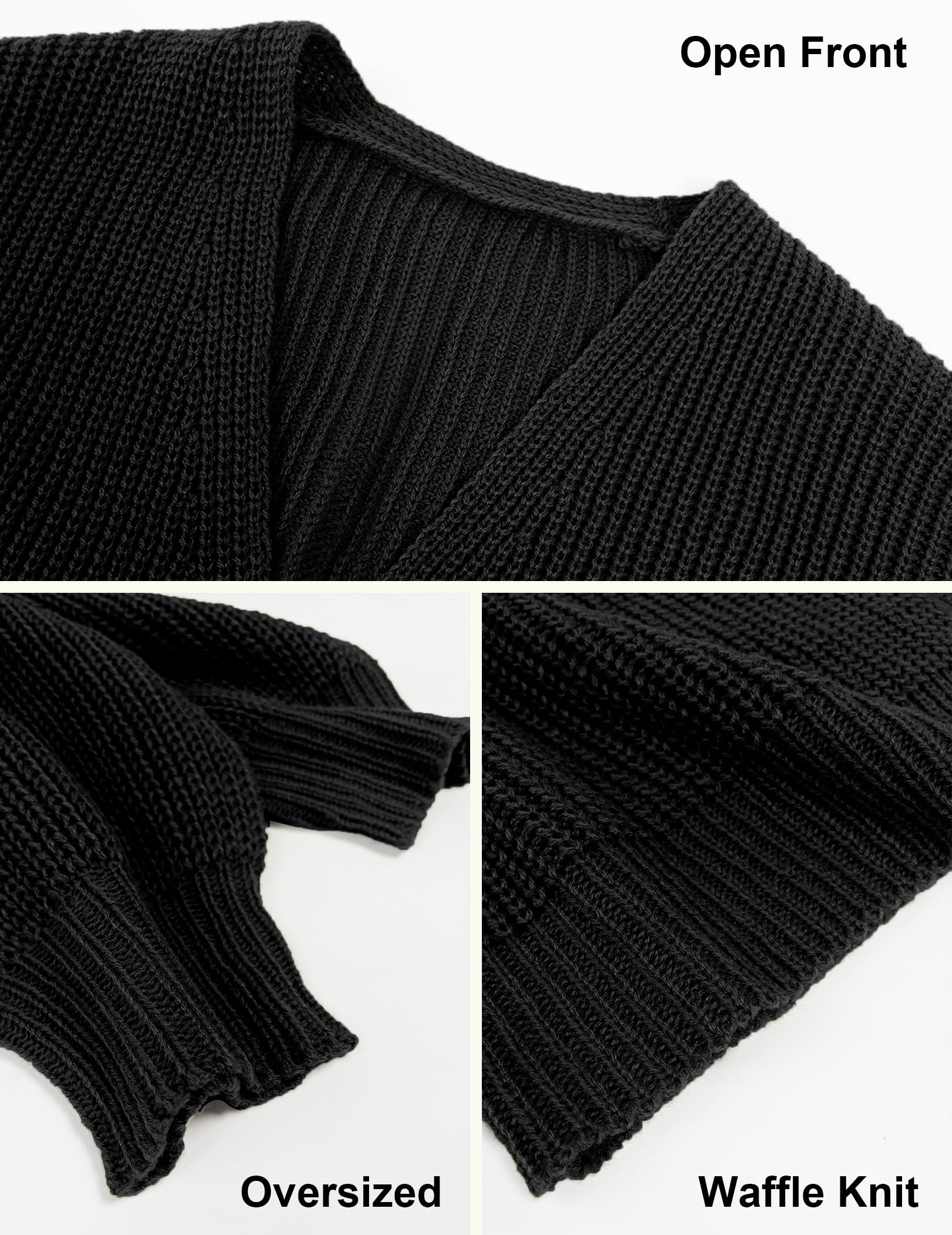 Women's Oversized Lightweight Long Cardigan - Thin Waffle Knit V-Neck Open Front Sweater for Fall 2024 | Cozy Layering Piece for Autumn Outfits, Office Wear & Casual Loungewear