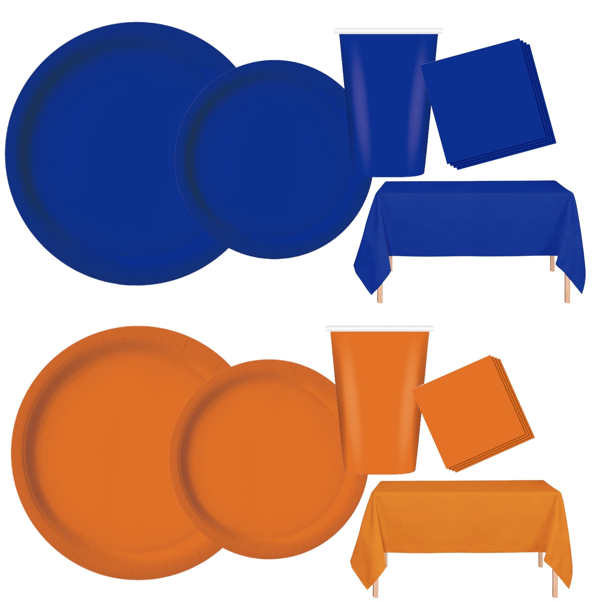 50-Pack Disposable Party Dinnerware Set - 9