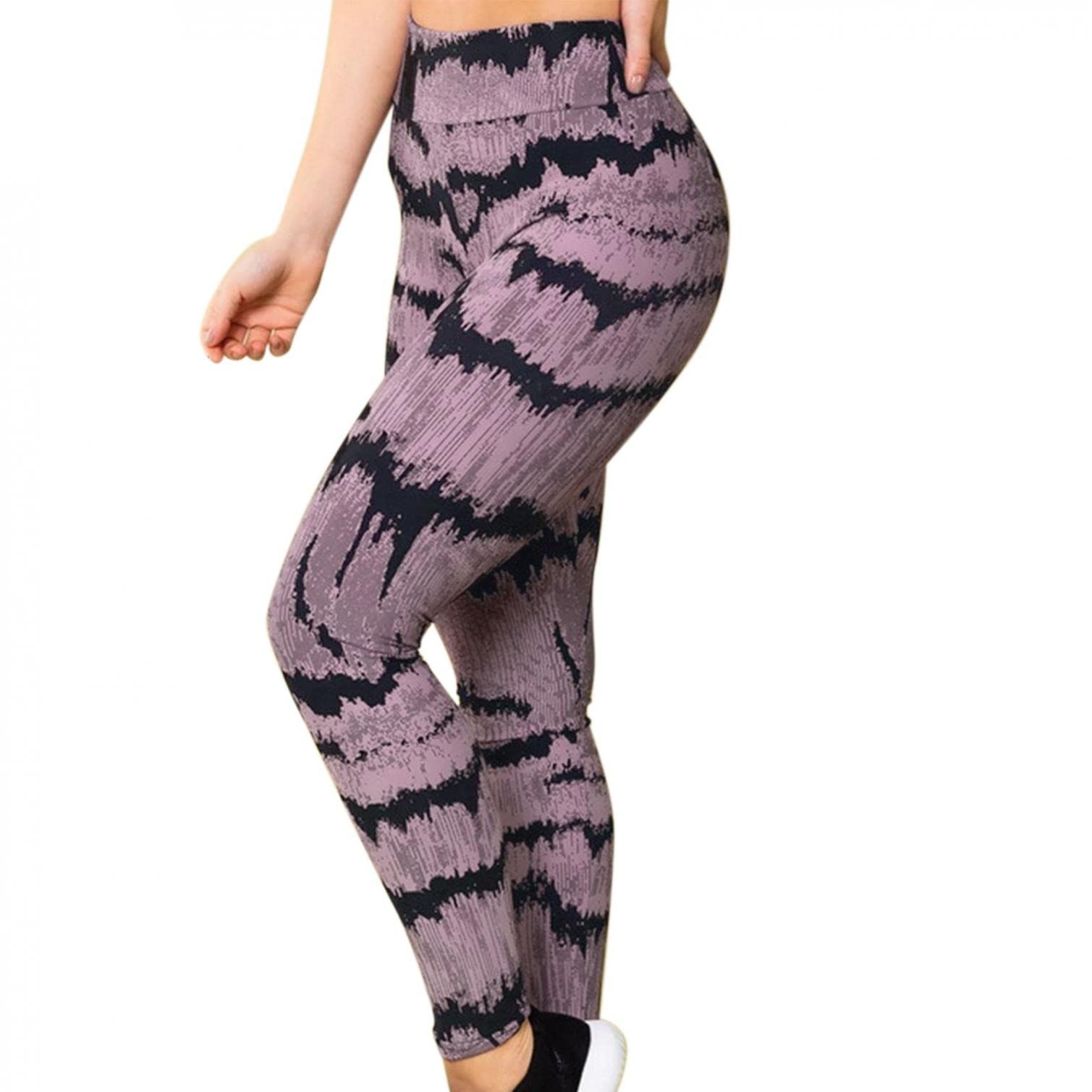 JINF High Waisted Yoga Pants for Women - Stretchy Slim Fit Printed Joggers & Sports Leggings - Perfect for Gym, Running, Casual Wear & Lounge
