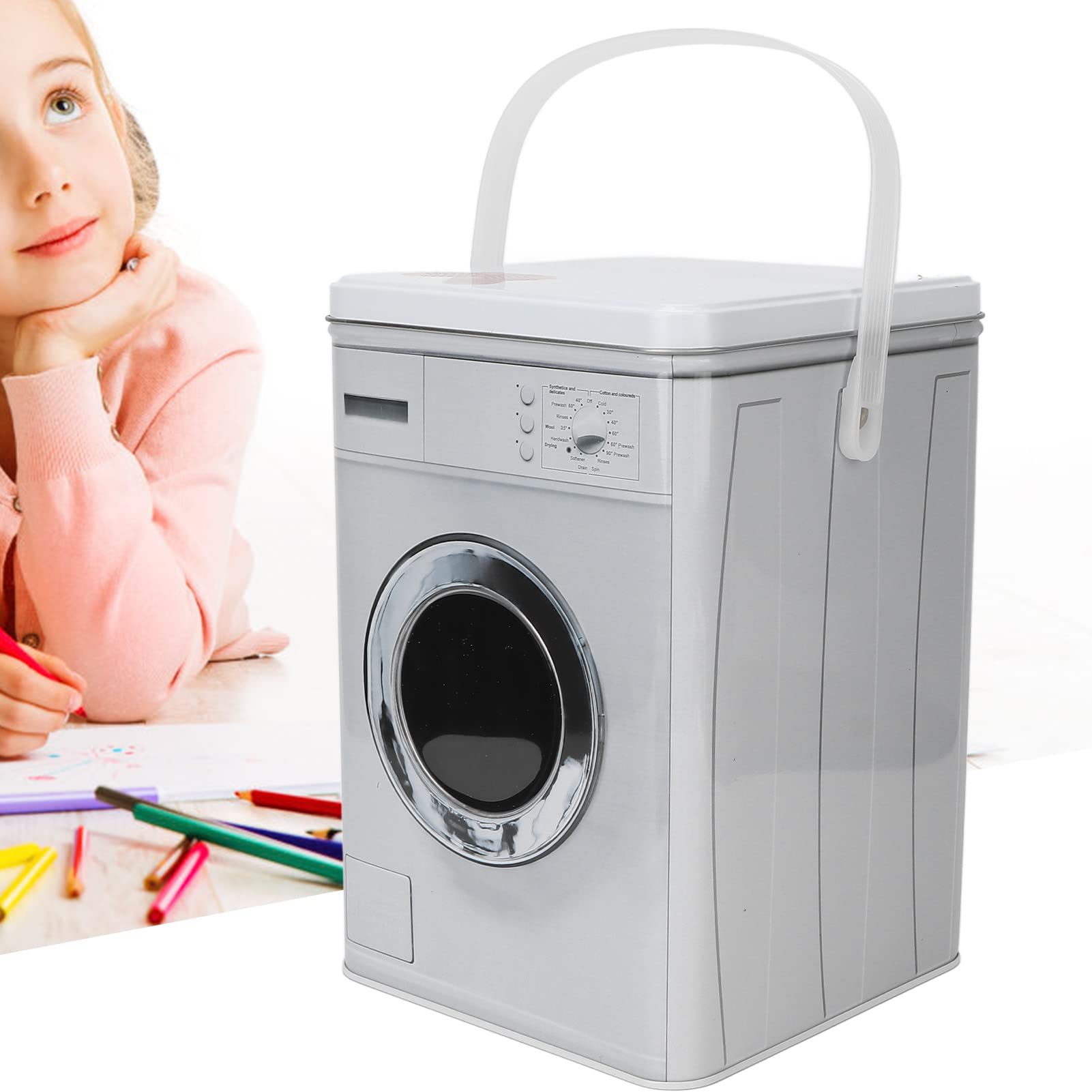 Laundry Detergent Storage Box - Washing Powder Container with Handle | Multi-Purpose Organizer for Detergents, Stationery & Socks | Perfect for Laundry Room, Bathroom & Closet Organization