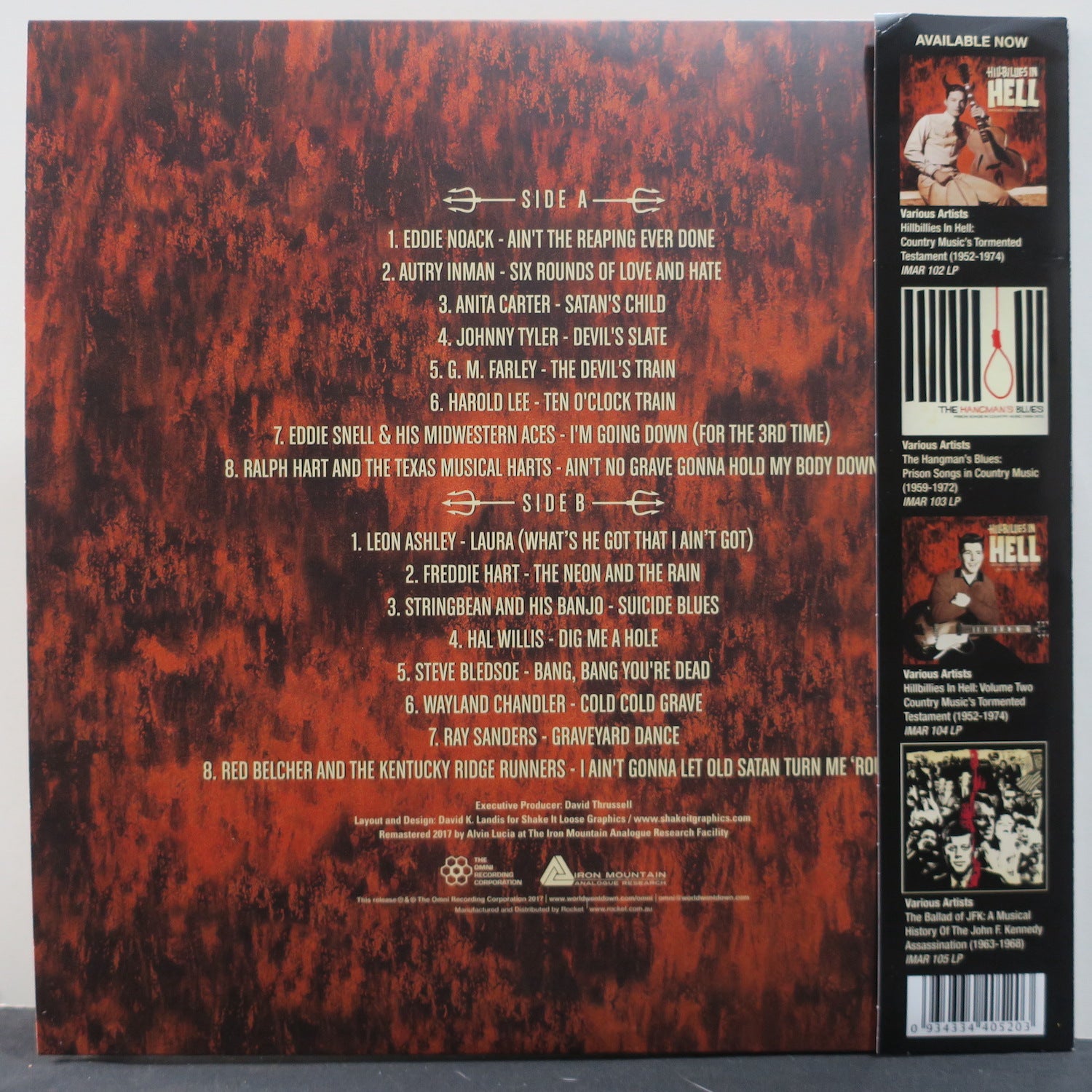 Hillbillies From Hell: Volume 3 (2017) Limited Edition Vinyl LP Record - Perfect for Punk Rock Collectors & Music Enthusiasts