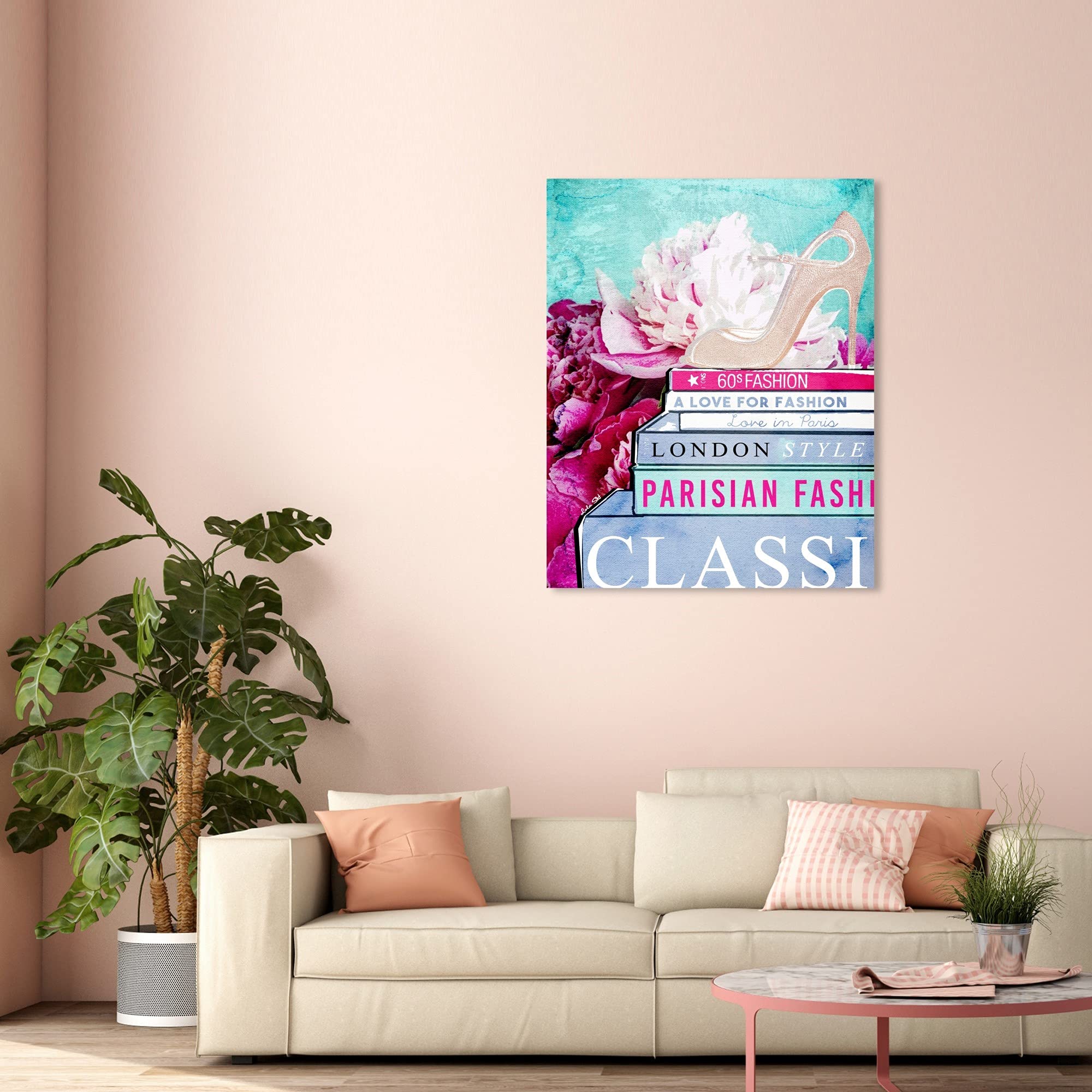 Oliver Gal Artist Co. Fashion & Glam Wall Art Canvas Prints - 'What's On My Mind Fashion' Books - Perfect for Home Decor, Office & Gift Giving