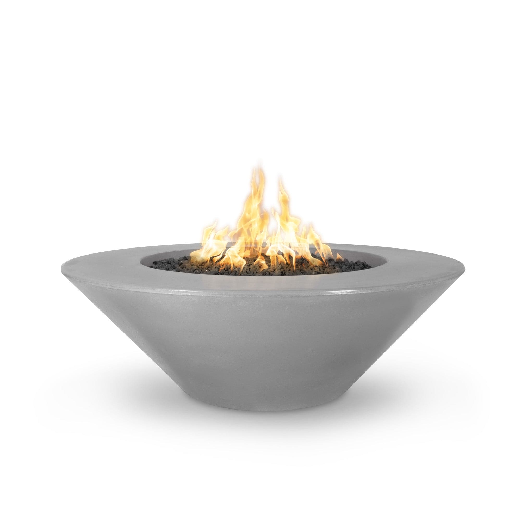 GFRC Concrete Fire Pit with Wide Ledge - Outdoor Patio, Garden, Backyard Fireplace for Camping & Relaxation