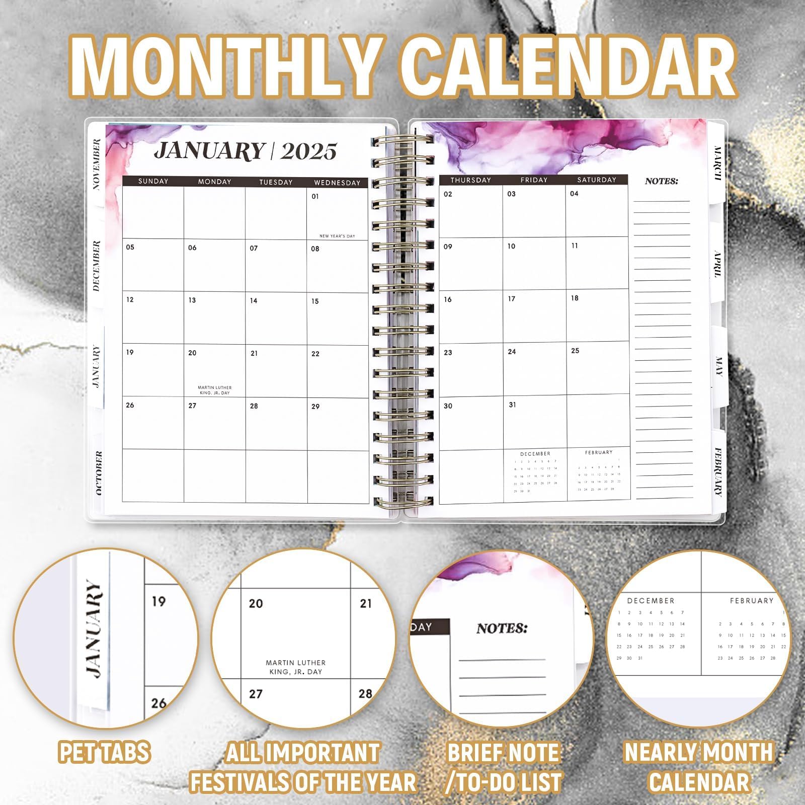 2024-2025 Academic Planner - 18 Month Large Planner (7.9