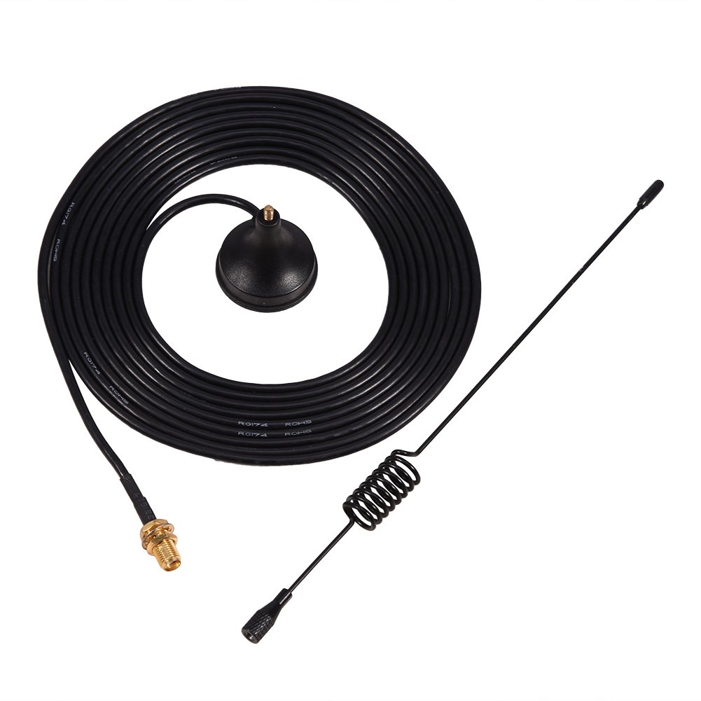Sanpyl 433MHz High Gain Mobile Antenna with SMA Connector & Magnetic Base - Vehicle Radio Antenna for Car, Truck, RV & Emergency Communication
