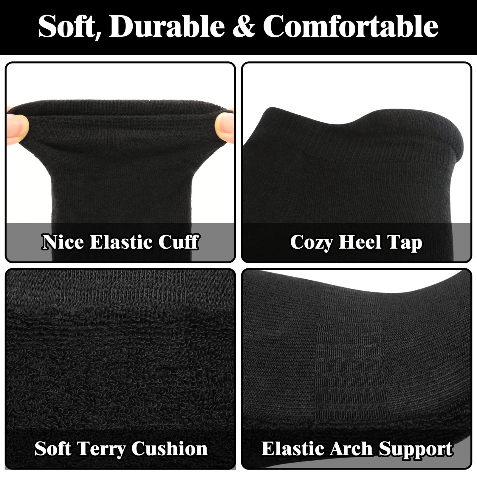 Non-Slip Grip Socks for Women - Cotton Ankle Socks with Anti-Skid Dots for Pilates, Barre, Yoga & Hospital Use - Perfect for Workouts, Dance & Medical Professionals