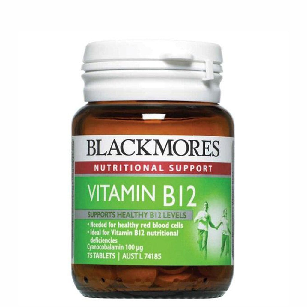 Blackmores Vitamin B12 100mcg Supplement - Supports Energy, Metabolism & Nervous System - Boost Vitality for Workouts & Daily Activities