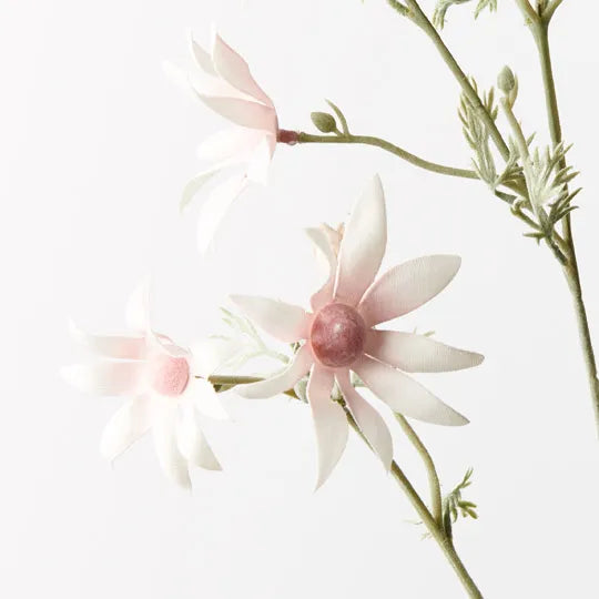 Tall Pink Flannel Flower - Premium Artificial Silk Floral Arrangement for Home Decor, Wedding Bouquets, and Event Centerpieces