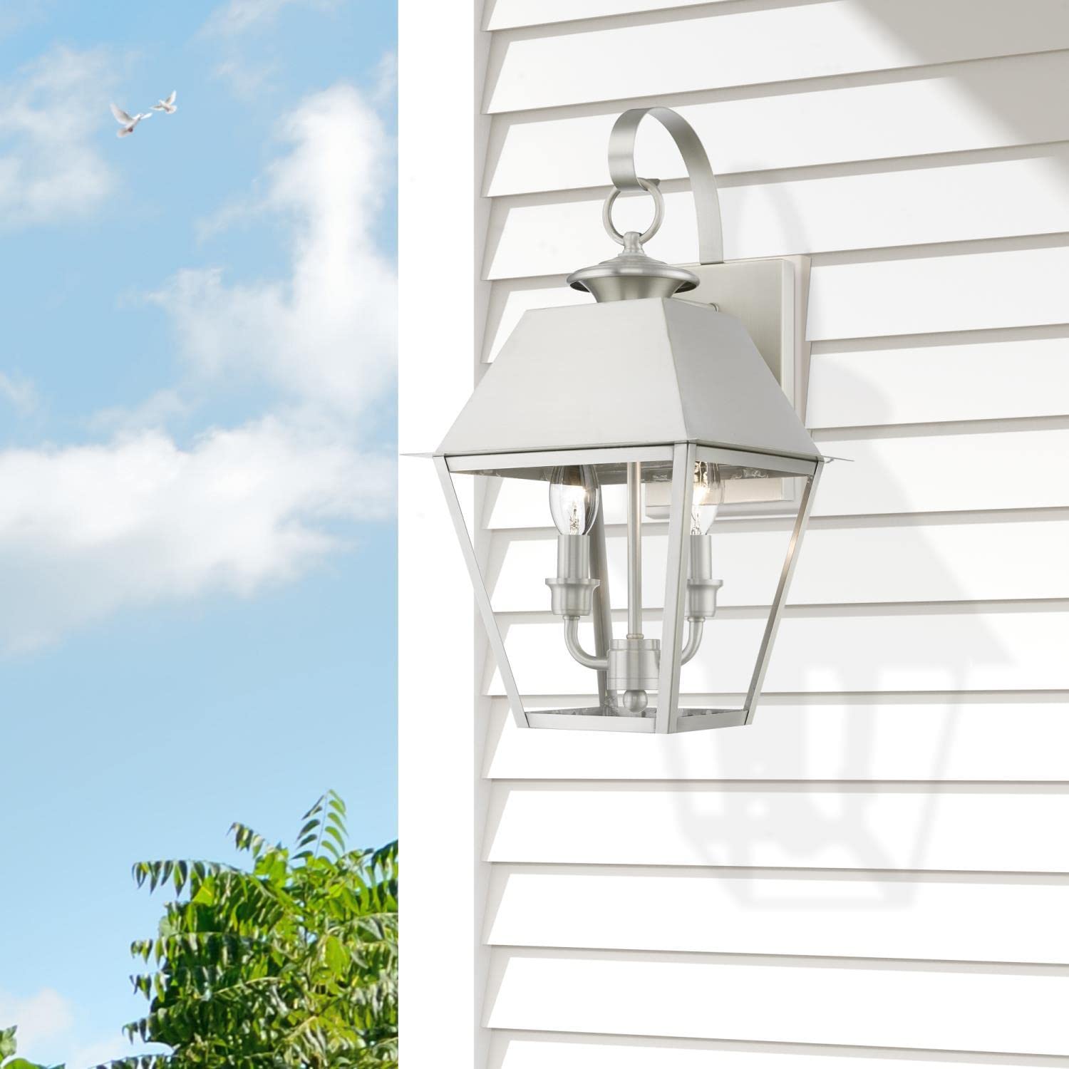 Livex Lighting Wentworth - 2 Light Classic Outdoor Wall Lantern, 16.5