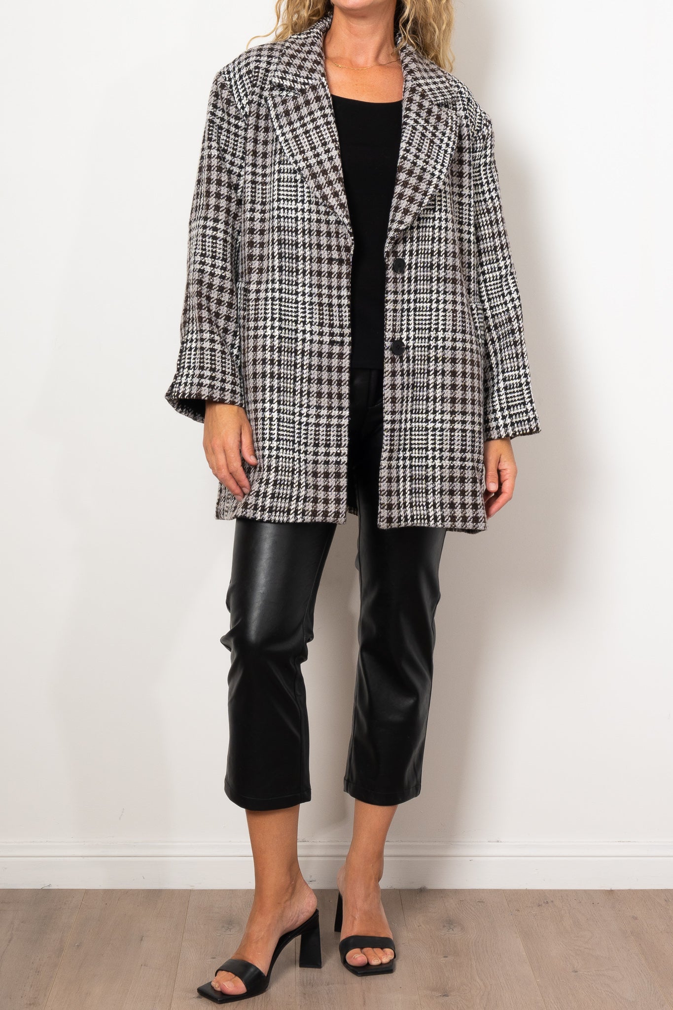 Zoe Kratzmann Alight Boucle Coat - Women's Elegant Knitted Wool Blend Jacket for Fall & Winter | Perfect for Office, Date Night and Special Occasions