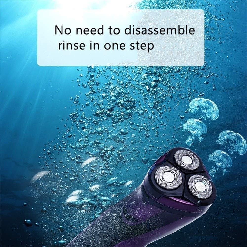 Premium Electric Razor for Men - USB Rechargeable Floating Head Beard Trimmer & Shaver - Perfect for Travel, Home, and Gym Use