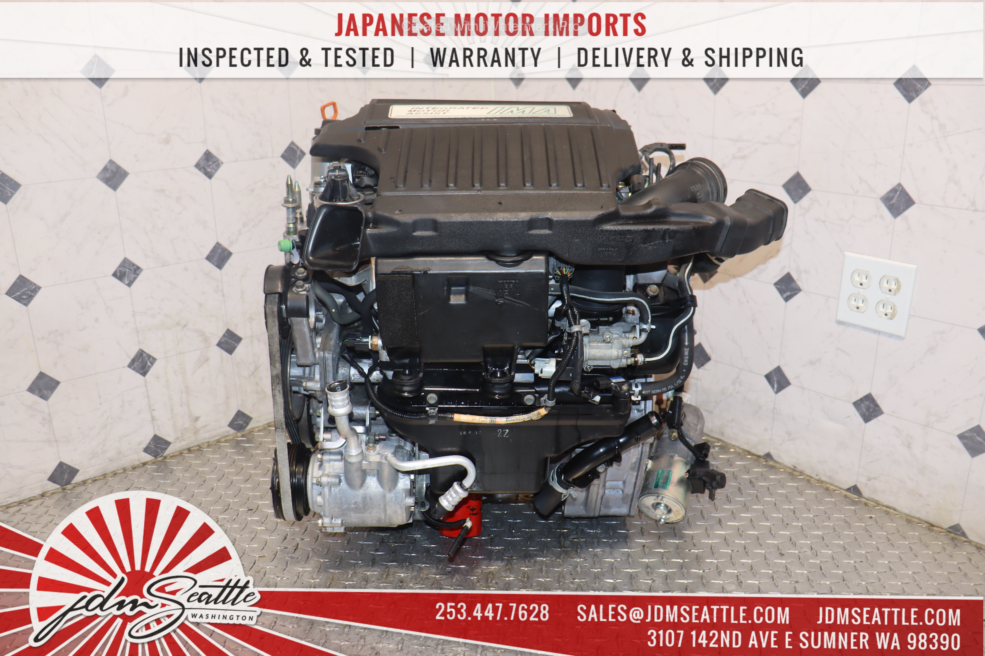 JDM LDA1 MF3 Engine for 2003-2005 Honda Civic 1.3L IMA Hybrid - Replacement Motor for Improved Fuel Efficiency & Smooth Performance - Perfect for Eco-Friendly Driving & Hybrid Vehicle Maintenance
