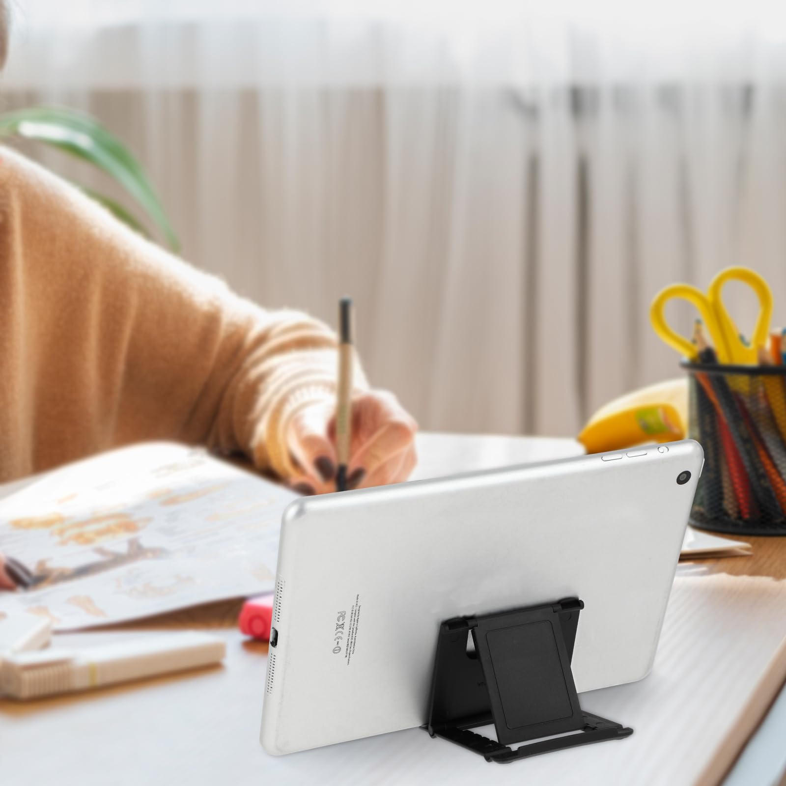 Amaxiu 2pcs Foldable Phone Holder - Multi-Angle Adjustable Mini Tablet & Mobile Phone Stand, Docking Station for Desk, Car, Bedside, and Office Use