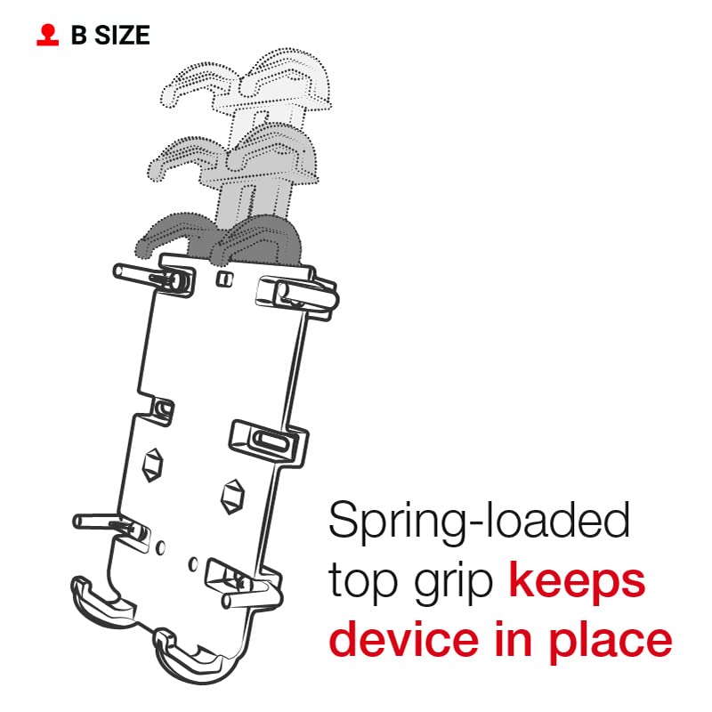 RAM Quick-Grip Spring Loaded Holder with Pre-Assembled 1