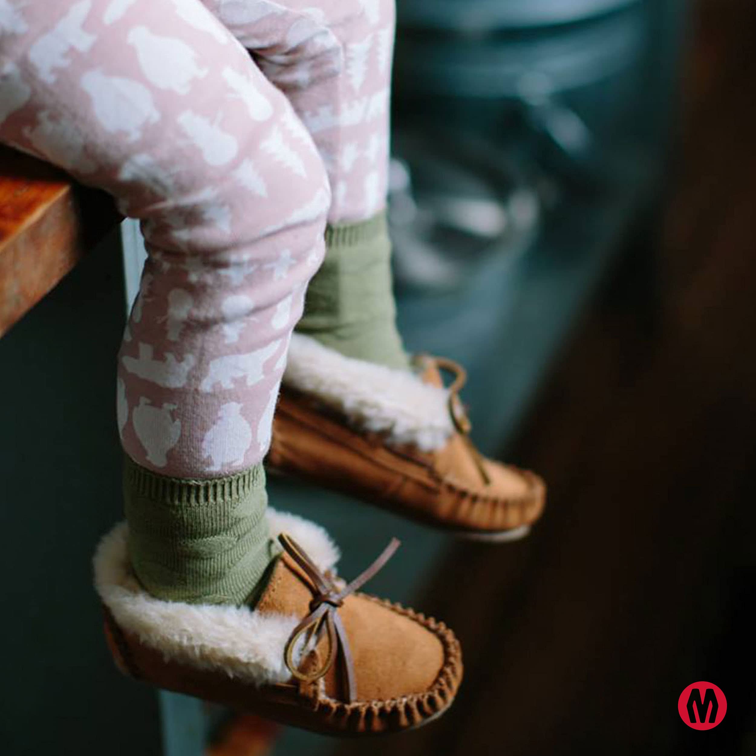 Minnetonka Charley Bootie - Soft Leather Moccasin Shoes for Toddler, Little Kid & Big Kid - Comfortable & Stylish for School, Play & Outdoor Adventures