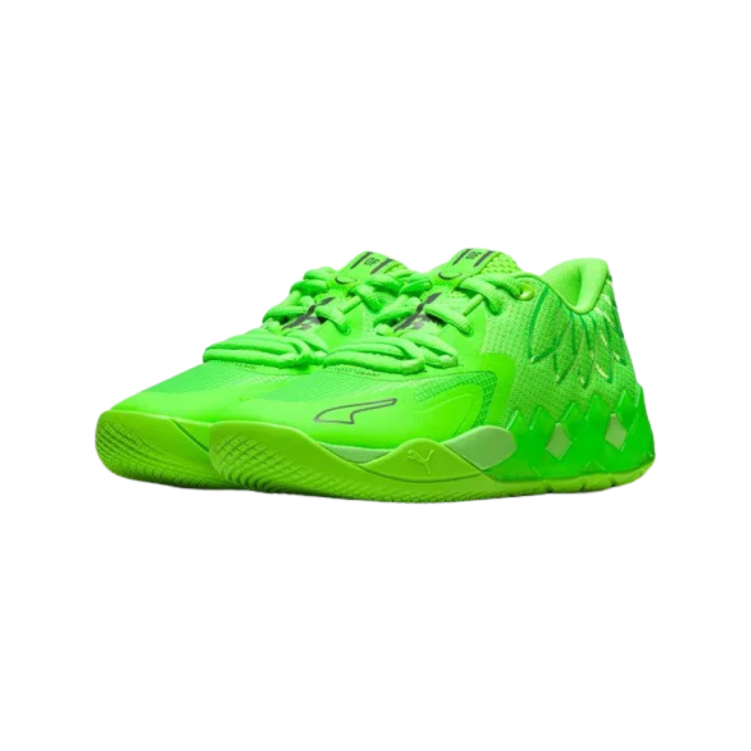PUMA MB1 LaMelo Ball Basketball Shoes - Green Gecko & Castlerock Colorway for Men - High-Performance Sneakers for Court Play and Street Style