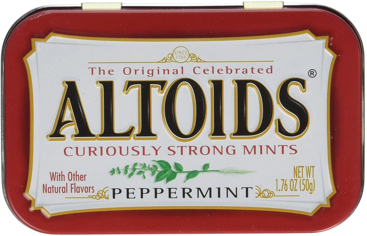 Altoids Peppermint Mints 1.76 Oz (50g) - Refreshing Breath Mints in Portable Tin | Fresh Breath Solution for Work, Travel & Daily Use