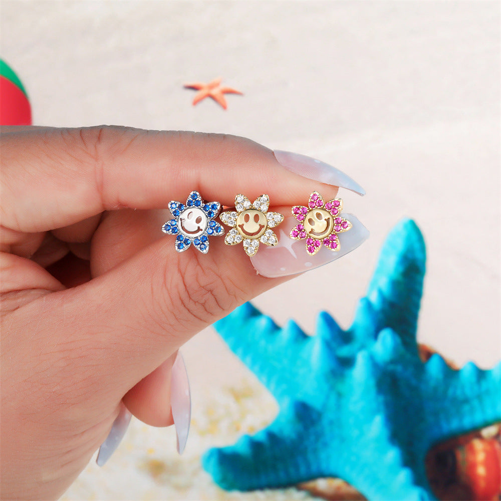 20G Cartilage Flower Stud Earrings for Conch, Daith & Helix Piercings | Hypoallergenic Stainless Steel Body Jewelry | Perfect for Everyday Wear & Special Occasions