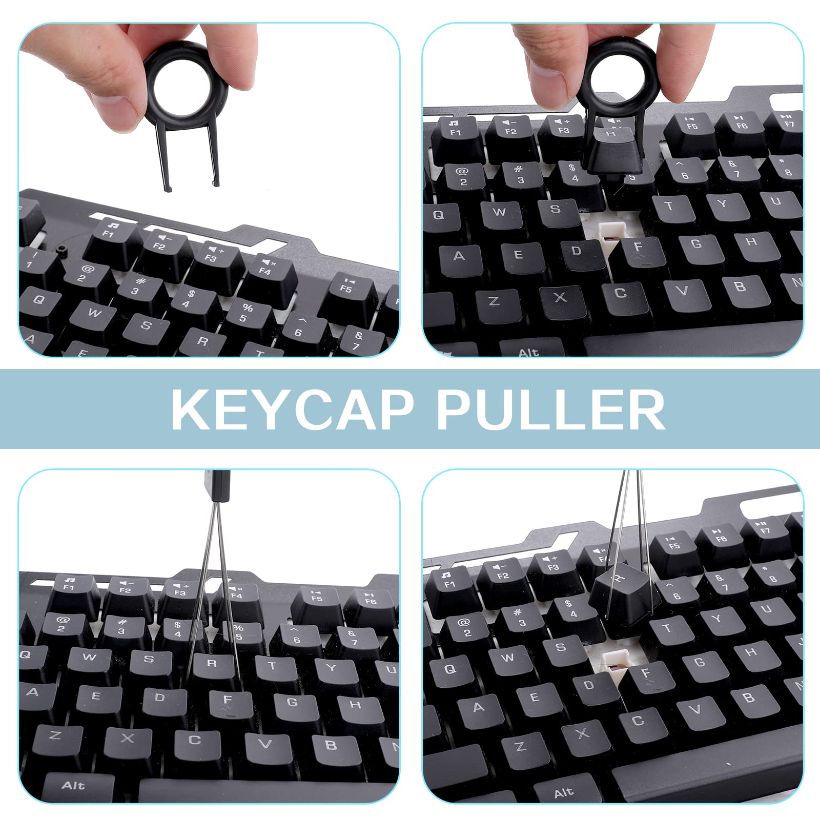 Cobee 6-Piece Keycap Remover Tool Kit - Mechanical Keyboard Switch Puller, Keycap Tweezers & Cleaning Set for DIY Keyboard Maintenance | Perfect for PC Gaming, Office Setup & Keyboard Enthusiasts
