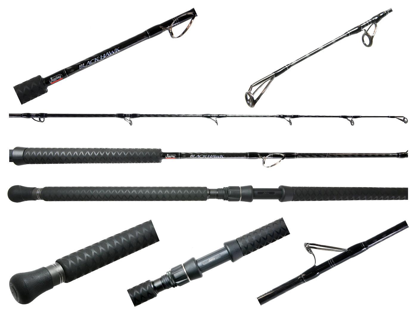 Jigging World Black Hawk Casting Rod - High Performance Saltwater Fishing Rod for Jigging & Casting | Perfect for Offshore, Inshore & Pier Fishing