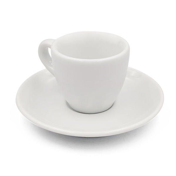 Premium Venturi Espresso Cup and Saucer Set - Ceramic Coffee Cups for Espresso, Cappuccino & Latte - Perfect for Home, Cafe & Office Use