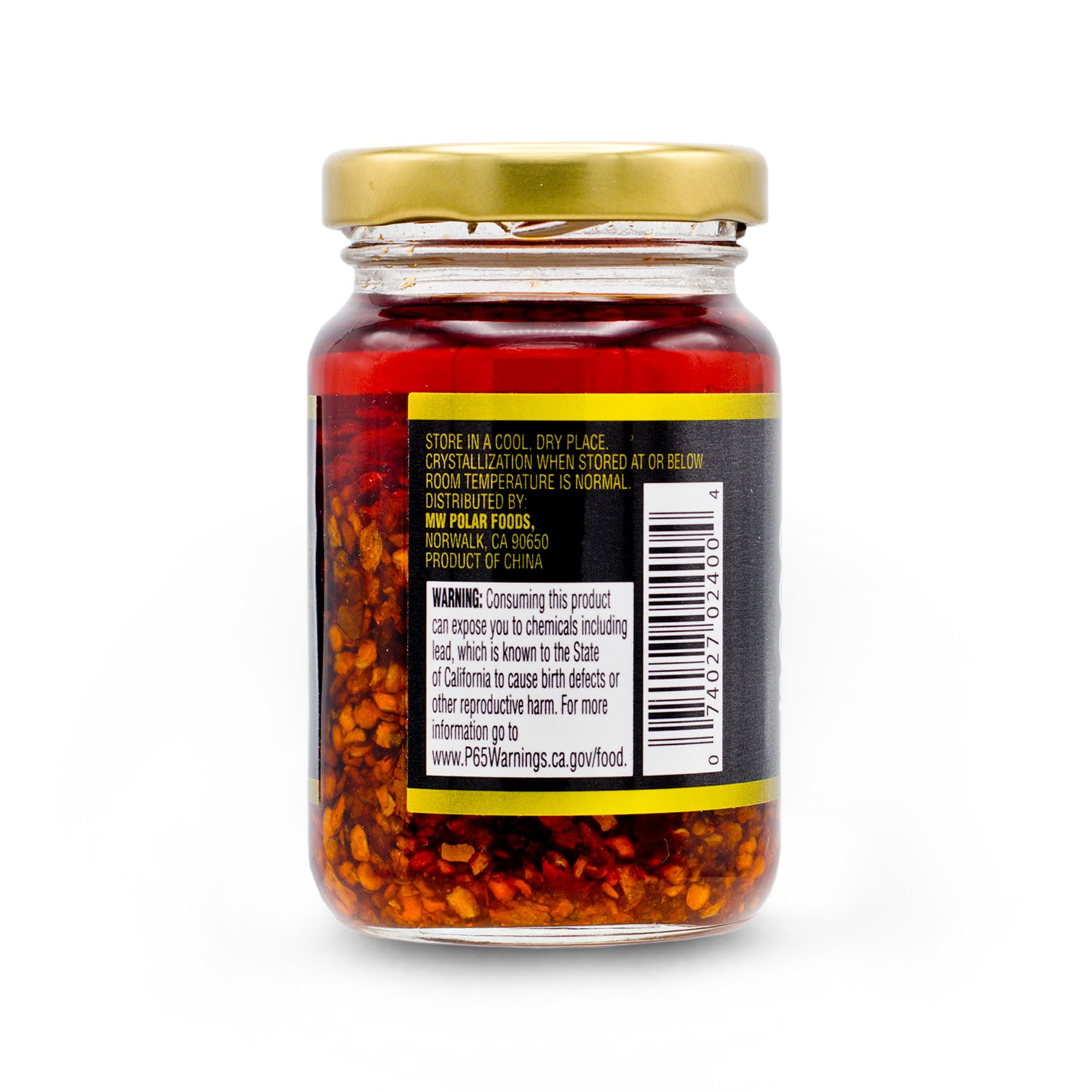 **Polar Crunchy Garlic Chili Sauce 4.03oz (Pack of 1) – Extra Crispy Chili Oil, Umami Topping – Vegan, No MSG – Perfect for Noodles, Dumplings, Rice & Stir-Fry**