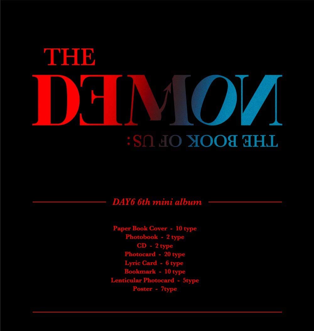 DAY6 BOOK OF US: THE DEMON 6th Mini Album MIDDAY VER - CD + Photo Book + Collectible Cards + Tracking Code | Sealed K-POP Merchandise | Perfect for K-POP Fans, Collectors & Gift Giving