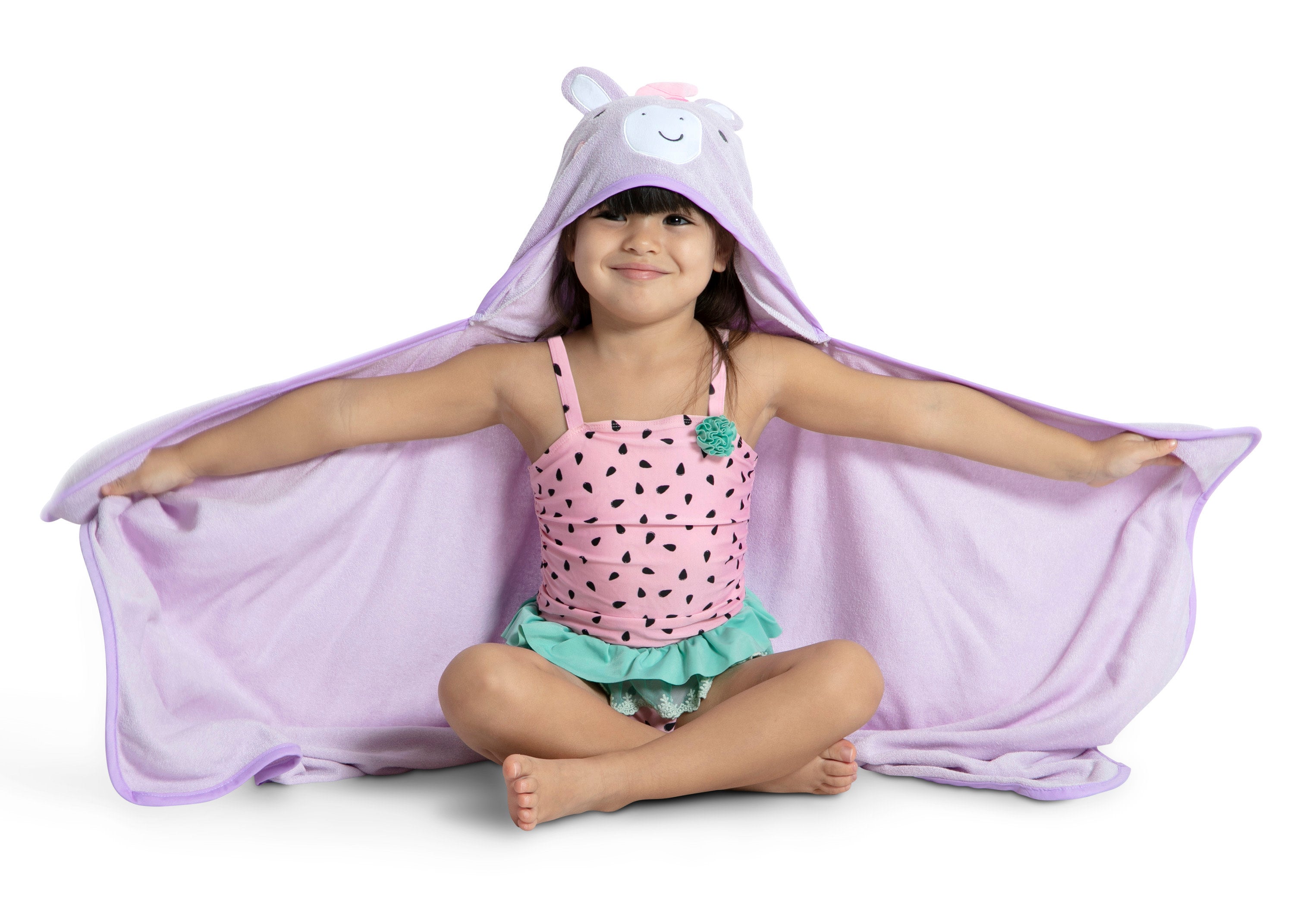 Soft Kids Hooded Bath Towel with Pockets - Absorbent Cotton Baby Towel for Boys & Girls - Perfect for Swimming, Beach, Bath Time & After Shower