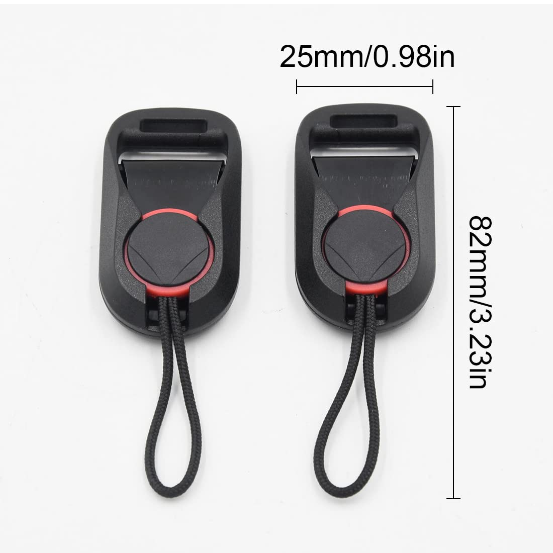 REQAG 4-Pack Quick Release Camera Strap Buckle Adapter - Secure Connector for DSLR/Mirrorless Cameras - Perfect for Travel, Hiking & Photography Sessions