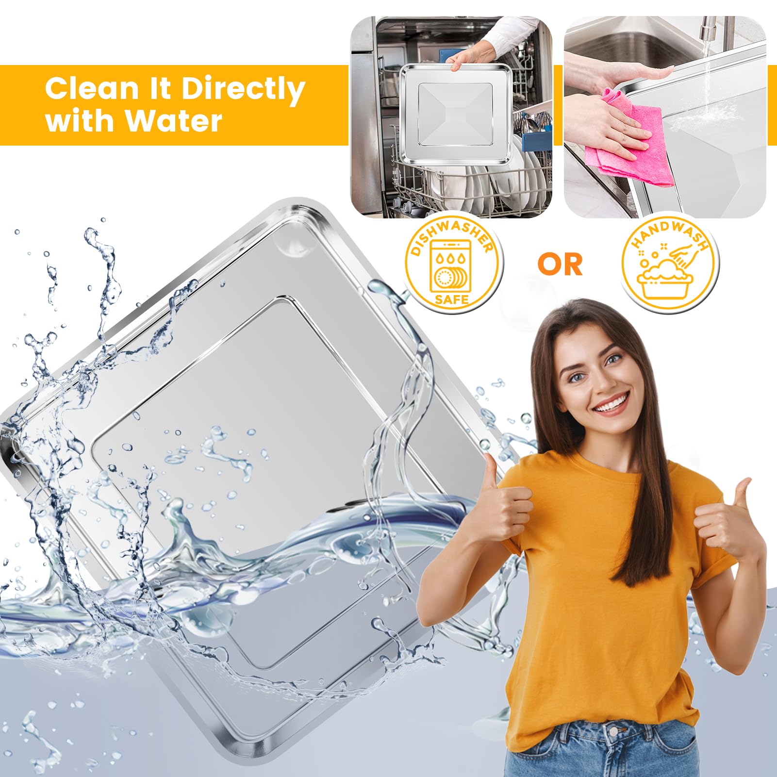 Non-Stick Air Fryer Baking Pan for Nuwave Bravo 12-in-1 21 Qt Air Fryer Toaster Oven - 11.2