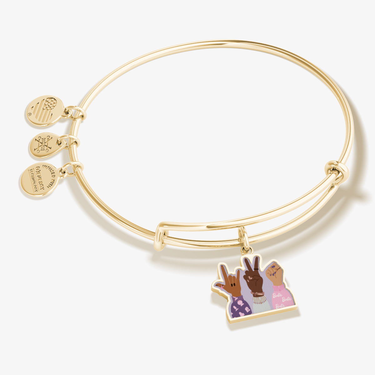 Barbie™ 'Better Together' Friendship Charm Bangle Bracelet for Girls - Perfect Gift for Birthday, Valentine's Day & Best Friend Jewelry