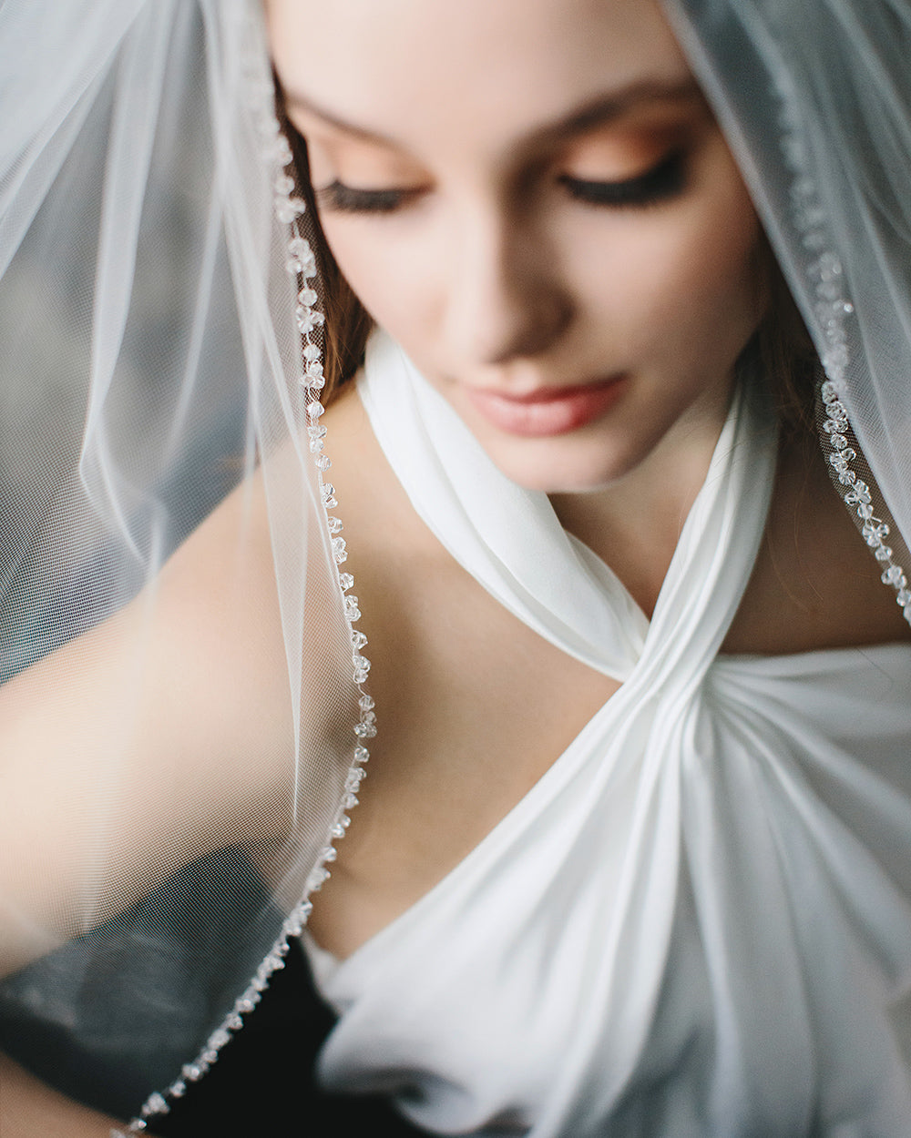 Stephanie Crystal Veil - Elegant Wedding Accessory for Brides, Bridesmaids & Prom | Perfect for Weddings, Formal Events & Special Occasions