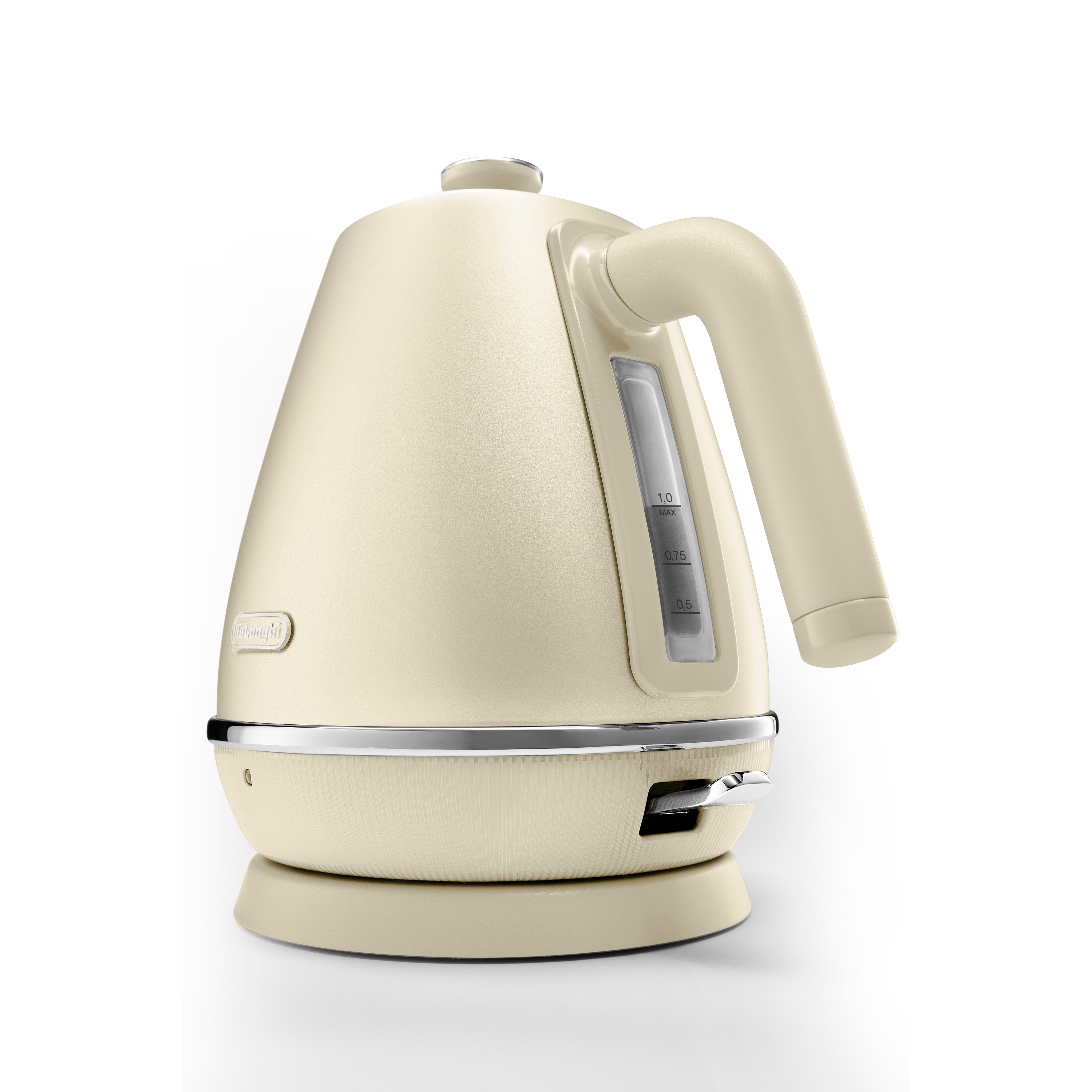 De'Longhi KBIN2000 Distinta Perla Electric Kettle - 1.7L Fast Boiling, Stainless Steel, Auto Shut-Off & Boil-Dry Protection - Perfect for Home, Office & Tea Lovers