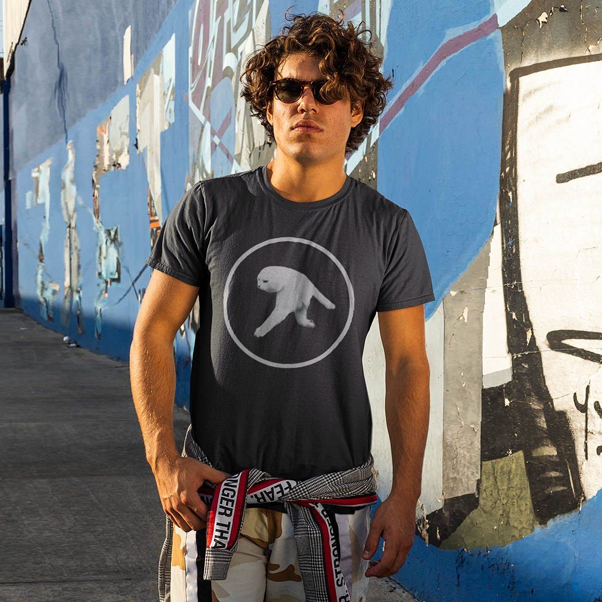 Unisex Aphex Twin Tee Cat Shirt - 100% Cotton White Logo T-Shirt for Men & Women | Summer Casual Wear, Street Style, Gift Idea