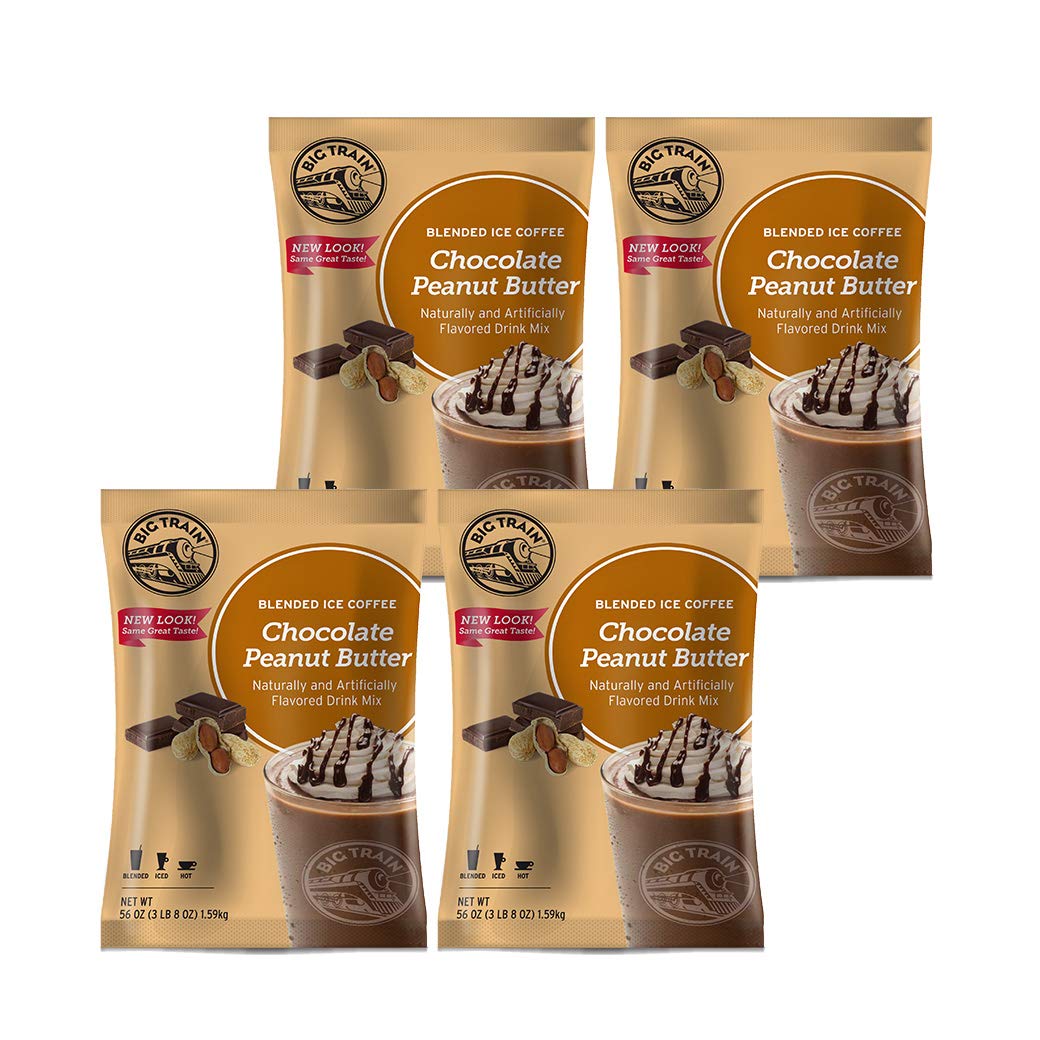 Big Train Blended Ice Coffee - 3.5 lb Bulk Bags (Case of 4) - Rich & Smooth Flavor - Perfect for Coffee Shops, Offices & Home Brewing