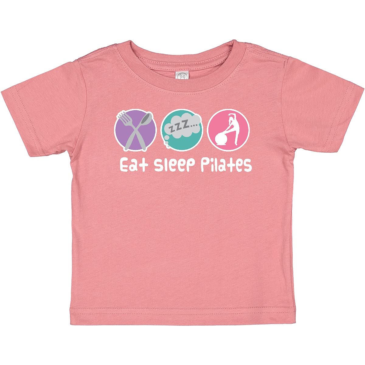 Eat Sleep Pilates Baby T-Shirt | Cute Yoga & Fitness Apparel for Toddlers | Perfect for Pilates Class, Playtime & Casual Wear