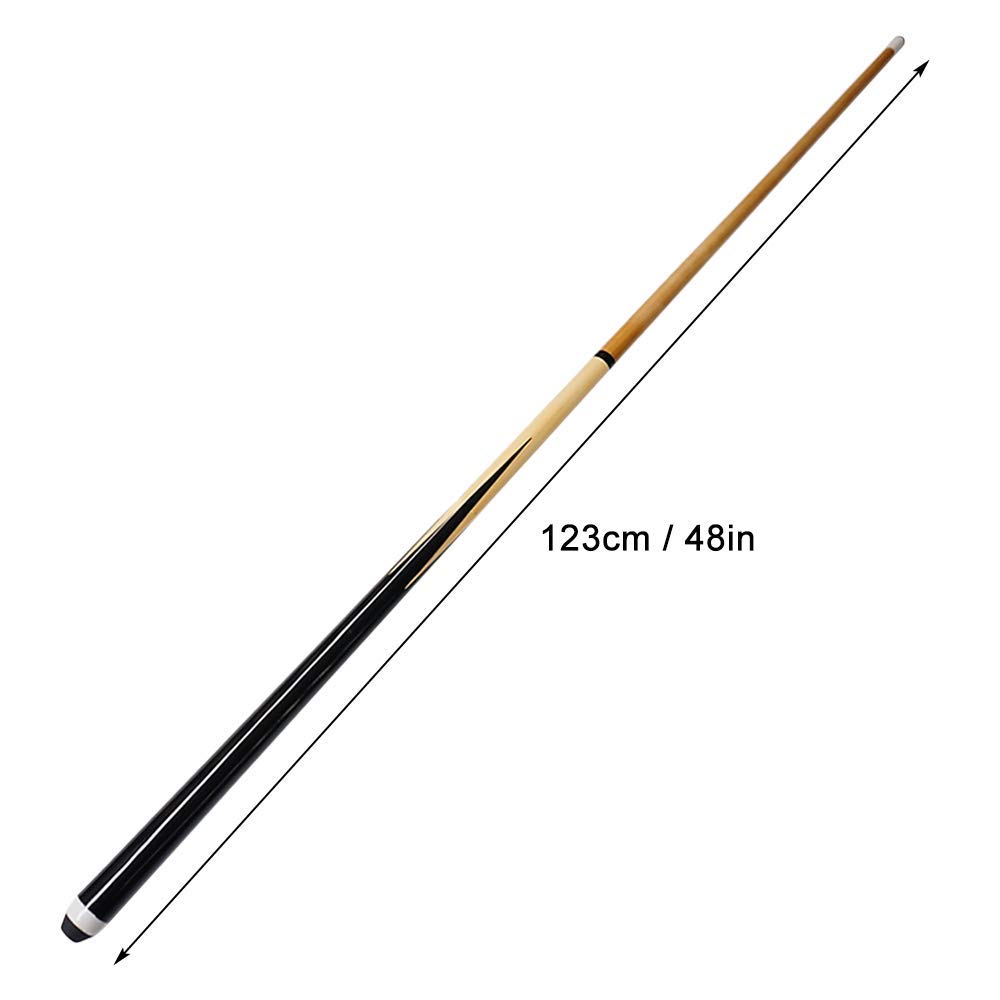 Lixada 48In Junior Kid Detachable Wooden Pool Cue - Perfect for Snooker, Billiards, and Family Game Nights
