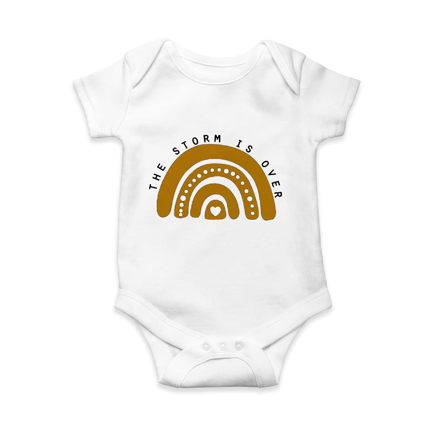 Rainbow 'The Storm Is Over' Baby Onesie Bodysuit - Cute Toddler & Newborn Gift for Father's Day, Christmas & Birthdays | Soft Cotton Infant Bodysuit for Special Occasions & Family Photos