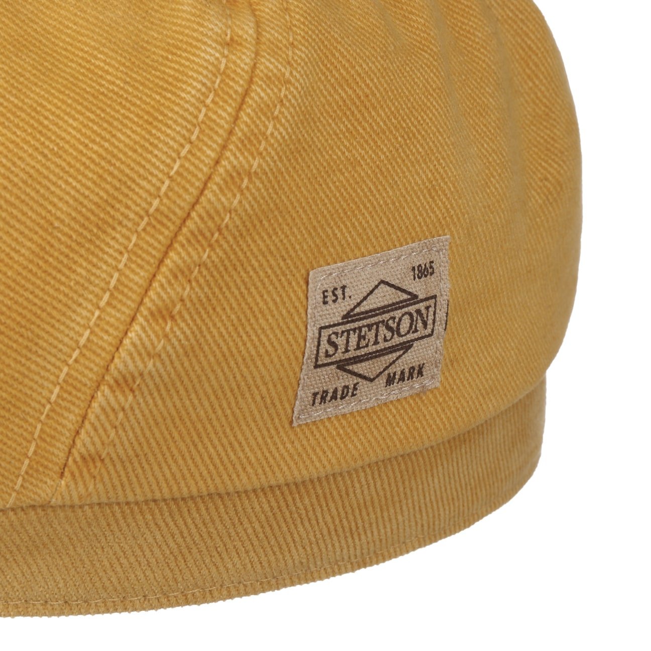 Stetson Soft Cotton 6-Panel Flat Cap for Men - Breathable & Comfortable Summer Hat for Outdoor Activities, Golf, Fishing, and Casual Wear