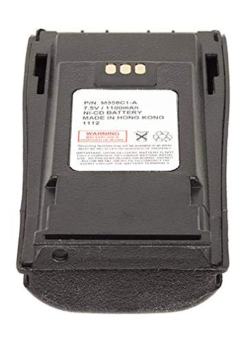 Rechargeable 7.5V 1100mAh Ni-CD Battery for Motorola DEP450 Two-Way Radio - Long-Lasting Power for Emergency Communication, Security, and Outdoor Activities