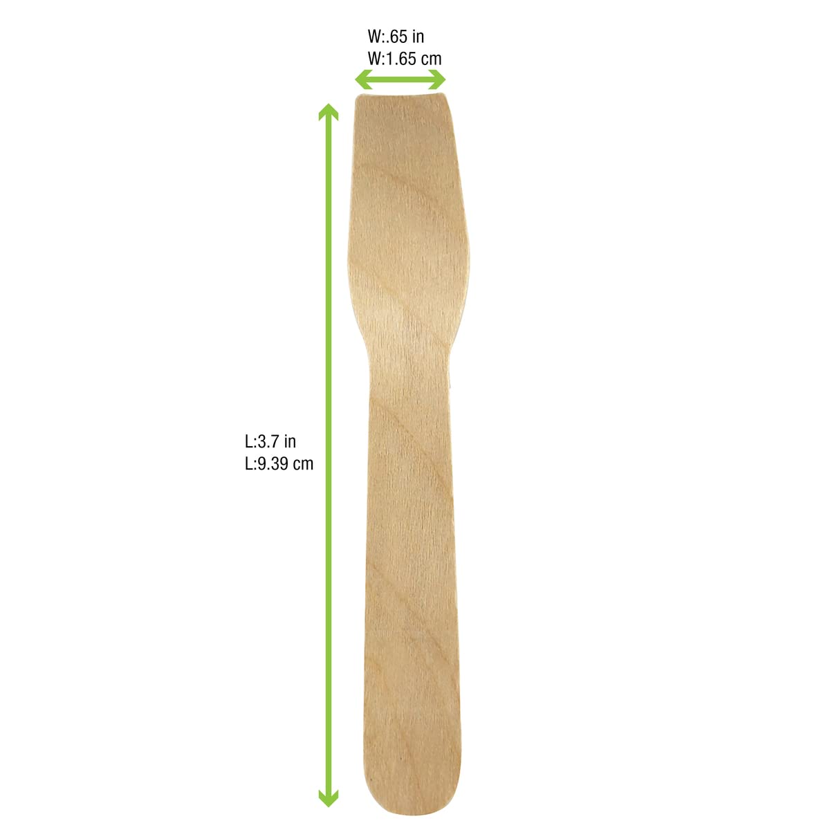 PacknWood Mini Wooden Ice Cream Spoons - 3 Inch Disposable Wooden Tasting Spoons for Parties, Picnics, Dinner & Dessert Sampling - Bulk Pack of 10,000 pcs - Perfect for Ice Cream Shops, Catering Events & Food Tasting Stations